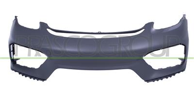 FRONT BUMPER-PRIMED-WITH TOW HOOK COVER-WITH CUTTING MARKS HEADLAMP WASHERS