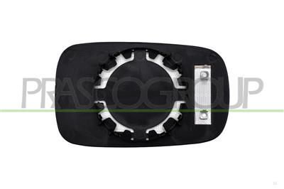 MIRROR GLASS BASE LEFT-HEATED-ASPHERICAL-CHROME