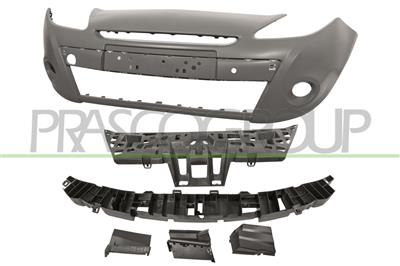 FRONT BUMPER-COMPLETE-PRIMED-WITH SUPPORT SET (5PCS) MOD. 185