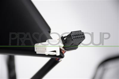 RETROVISORE SINISTRO-ELETTRICO-CON PRIMER-TERMICO-CHIUDIBILE-CON FANALE-CON LUCE CORTESIA-ASFERICO-11 PINS