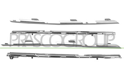 KIT MODANATURE GRIGLIA RADIATORE-CROMATO-(4 PEZZI)