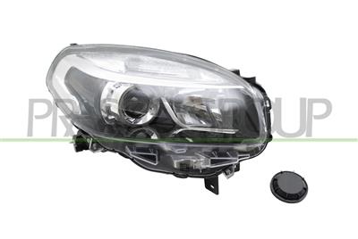 HEADLAMP RIGHT H7+H7 ELECTRIC-WITH MOTOR-BLACK