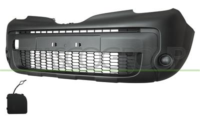 FRONT BUMPER-BLACK-TEXTURED FINISH-WITH TOW HOOK COVER MOD. EXTREM
