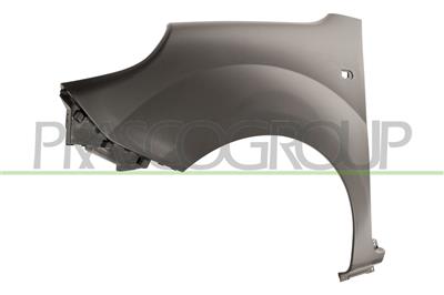 FRONT FENDER LEFT-WITH SIDE REPEATER HOLE-BLACK-SMOOTH-FINISH TO BE PRIMED-PLASTIC