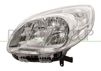 HEADLAMP LEFT H4 ELECTRIC-WITHOUT MOTOR-CHROME
