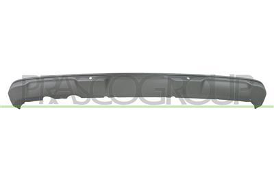 REAR BUMPER SPOILER-SILVER-WITH PDC HOLES+SENSOR HOLDERS