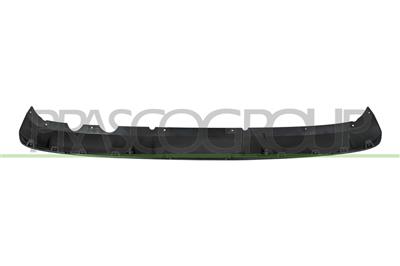 REAR BUMPER SPOILER-SILVER-WITH PDC HOLES+SENSOR HOLDERS