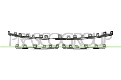 SET OF GRILLE MOLDINGS-CHROME- (3 PIECES)