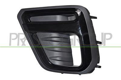 GRIGLIA SINISTRA PARAURTI ANTERIORE-NERA-CON SEDE FENDI-CON CORNICE-NERA-LUCIDA