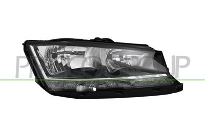 HEADLAMP RIGHT H7+H7-ELECTRIC-WITH MOTOR-WITH DAY RUNNING LIGHT-LED