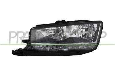 PROIETTORE SINISTRO H7+H7-ELETTRICO-CON MOTORE-CON LUCE DIURNA-LED