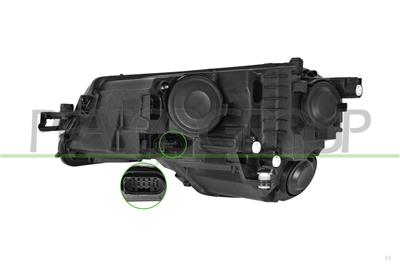 SCHEINWERFER RECHTS-H7+H7-MIT LWR-MIT MOTOR-MIT TAGFAHRLICHT-MIT SW-LED-VARROC TYP
