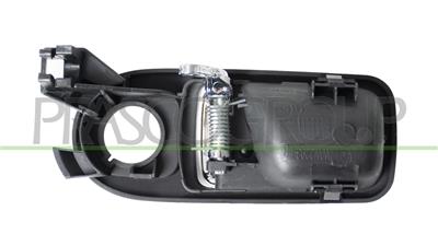 FRONT DOOR HANDLE RIGHT-INNER-WITH CHROME LEVER-WITH BLACK HOUSING
