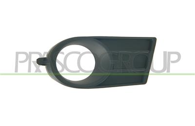 BUMPER GRILLE RIGHT-BLACK-WITH FOG LAMP HOLE