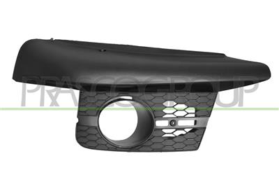 FRONT BUMPER GRILLE LEFT-WITH FOG LAMP HOLES-BLACK MOD. SPORT
