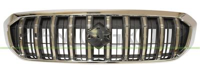 GRILLE CALANDRE-NOIRE AVEC CADRE CHROME'