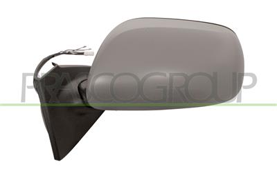 DOOR MIRROR LEFT-ELECTRIC-HEATED-FOLDABLE-PRIMED-CONVEX/CHROME