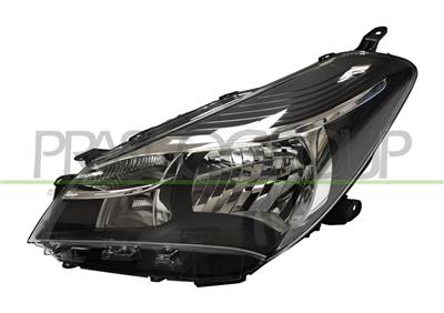 OPTICA IZQUIERDA H4 ELECTRICA-SIN MOTOR MOD. 5 PUERTAS-NEGRA