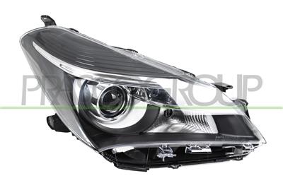 OPTICA DERECHA HIR2 ELECTRICA-SIN MOTOR-CON LUPA-NEGRA-LED MOD. 5 PUERTAS