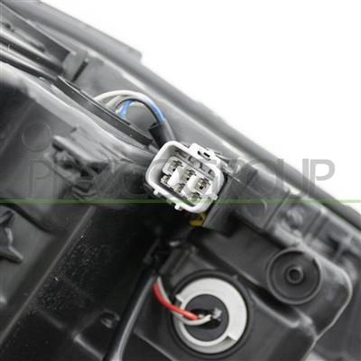 HEADLAMP RIGHT HIR2 ELECTRIC-WITHOUT MOTOR-WITH CORNER PROJECTOR-BLACK