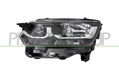 HEADLAMP RIGHT H1+H7 ELECTRIC-WITH MOTOR-WITH DAY RUNNING LIGHT-W21-5W