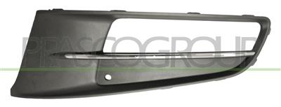 GRILLE GAUCHE NOIRE DE PARE-CHOCS-AVEC SIEGE ANTIBROUILLARD AVEC PROFIL CHROME'