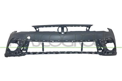 FRONT BUMPER-PRIMED-WITH TOW HOOK COVER-WITH CUTTING MARKS FOR PDC AND PARK ASSIST