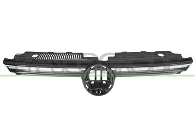 RADIATOR GRILLE-BLACK-GLOSSY-WITH CHROME MOLDINGS-WITH LED LIGHTS