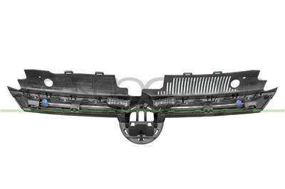 RADIATOR GRILLE-BLACK-GLOSSY-WITH CHROME MOLDINGS-WITH LED LIGHTS
