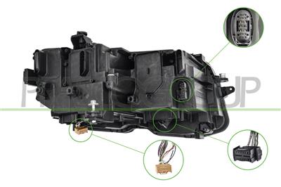 PHARE GAUCHE-ELECTRIQUE-AVEC MOTEUR-LED