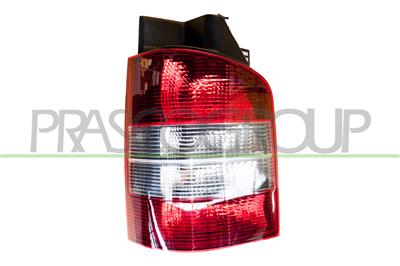 TAIL LAMP LEFT RED/CLEAR-WITHOUT BULB HOLDER MOD. 1 DOOR BLACK BASE
