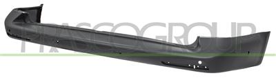 REAR BUMPER-BLACK-TEXTURED FINISH-WITH PDC+SUPPORTS-WITH PARK ASSIST CUTTING MARKS MOD. TRANSPORTER