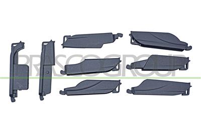 BALAIS D'ESSUI-GLACE ARRIERE-STRUCTURE ARCHE'-10"/250 mm-8 ADAPTEURS