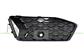 GRIGLIA DESTRA PARAURTI ANTERIORE-NERA-GOFFRATA-CON MODANATURA ARGENTO MOD. SPORT 