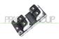 FRONT DOOR LEFT WINDOW REGULATOR PUSH-BUTTON PANEL-BLACK/CHROME EDGE-4 SWITCHES-10 PINS