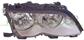 HEADLAMP RIGHT H7+H7 ELECTRIC-WITH MOTOR-SILVER