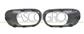 SET OF FOG LIGHT FRAMES BLACK-TEXTURED FINISH (RIGHT+LEFT)