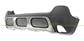 REAR BUMPER-BLACK-TEXTURED FINISH-WITH TOW HOOK COVER-WITH MOLDING-WITH PDC AND PARK ASSIST CUTTING MARKS