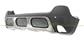 REAR BUMPER-BLACK-TEXTURED-WITH MOLDING-WITH HOLES FOR PDC+SENSOR HOLDERS-WITH CUTTING MARKS FOR PARK ASSIST