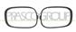 SET OF FOG LIGHT FRAMES BLACK-SMOOTH-TO BE PRIMED (RIGHT+LEFT)