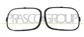 SET OF FOG LIGHT FRAMES BLACK-SMOOTH-TO BE PRIMED (RIGHT+LEFT)