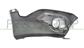 FRONT BUMPER GRILLE RIGHT-BLACK-TEXTURED FINISH-WITH FOG LAMP HOLE-WITH SILVER MOLDING