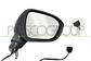 DOOR MIRROR RIGHT-ELECTRIC-PRIMED-WITH LAMP-CONVEX-5 PINS MOD. VISIA, ACENTA