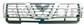 RADIATOR GRILLE-CHROME-BLACK