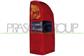 FANALE POSTERIORE DESTRO-ARANCIO-FUME'-ROSSO-CON PORTALAMPADA