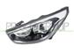 HEADLAMP LEFT HIR2-PY21W ELECTRIC-WITHOUT MOTOR-BLACK