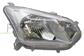 HEADLAMP RIGHT H4 MANUAL-CHROME