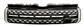 GRILLE CALANDRE PEINTE NOIRE/NOIRE/ARGENT - MOD. AUTOBIOGRAPHY