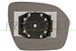 VERRE DE RETROVISEUR GAUCHE CONVEX-CHAUFFANT-CHROME'