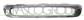CORNICE GRIGLIA PARAURTI ANTERIORE-CROMATA MOD. SPORT